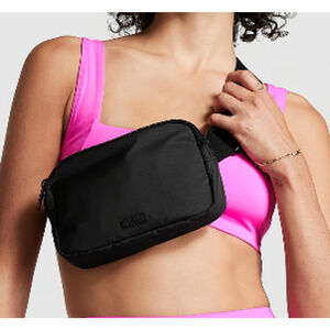 Victoria's Secret PINK Black Small Belt Bag NEW Purse Fanny Pack